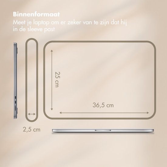 Housse en velours côtelé Selencia pour ordinateur portable 15/15,3/15,6/16/16,2 pouces - Crème pistache