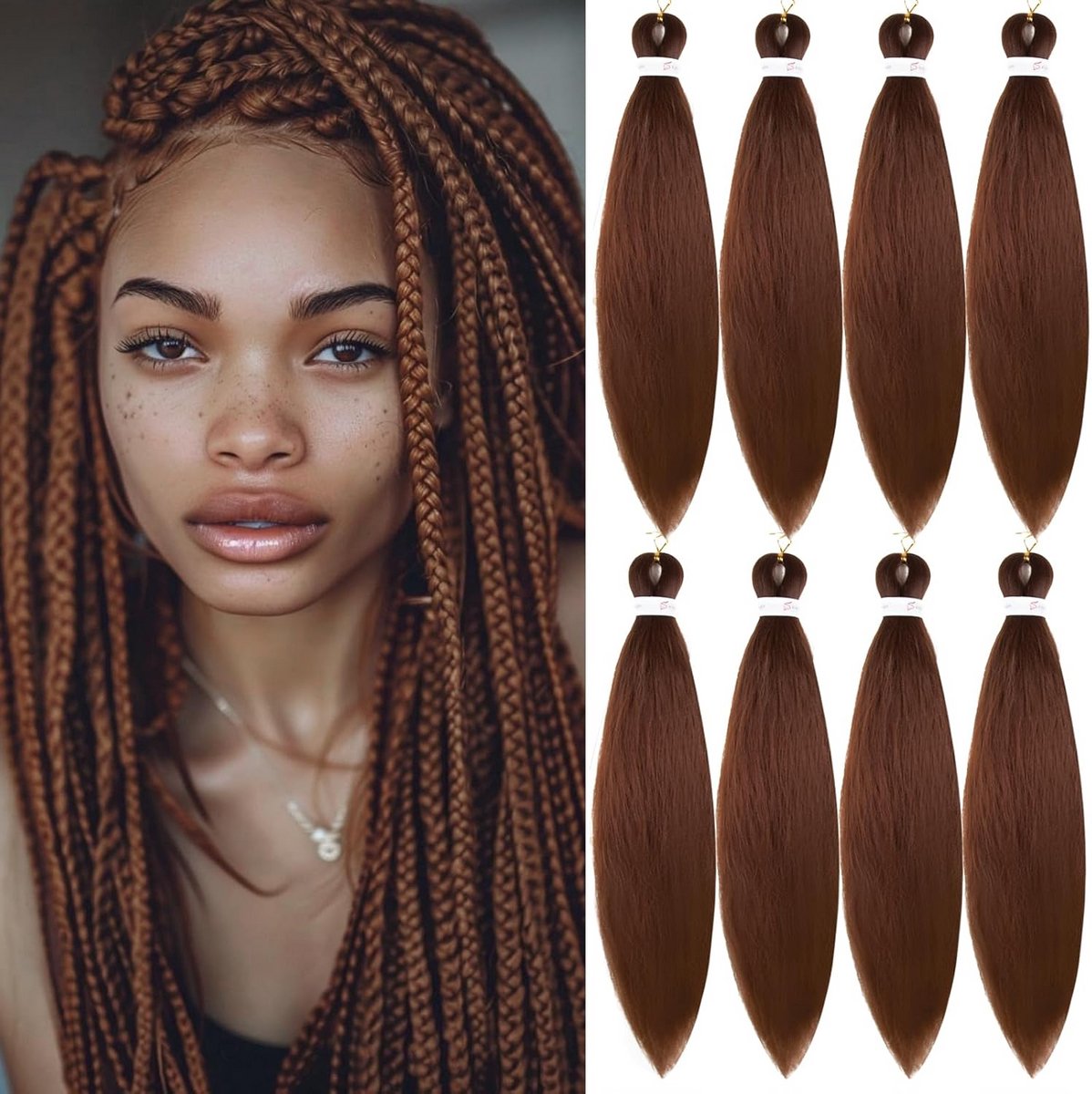 Voorgerekt Vlechthaar 26 Inch Synthetisch Haar voor Crochet Braids en Twists
