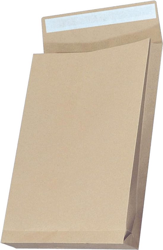 Brievenbusdoosjes, 250 x 165 x 25 mm (A5 formaat), Wit, Zelfklevende