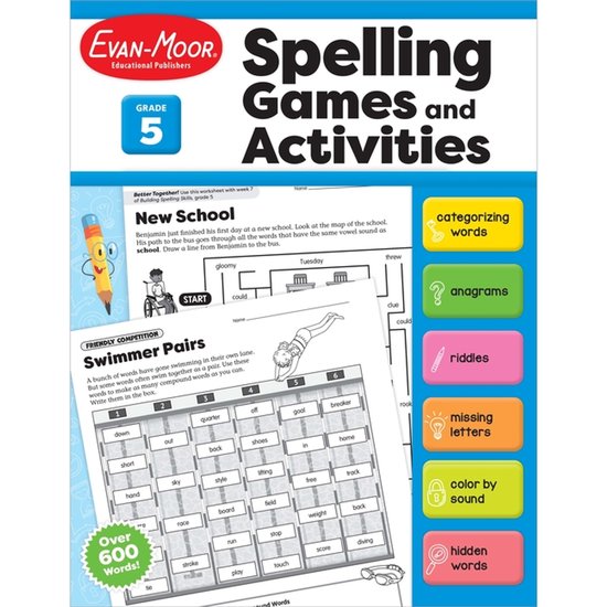 Spelling Games and Activities- Spelling Games and Activities ... - cover
