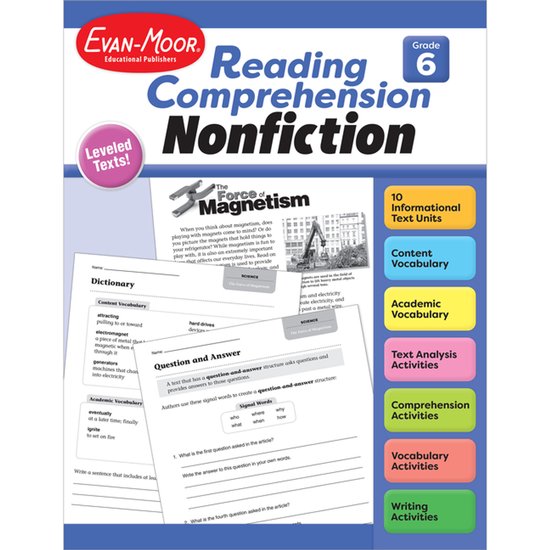 Reading Comprehension: Nonfiction- Reading Comprehension, No ... - cover
