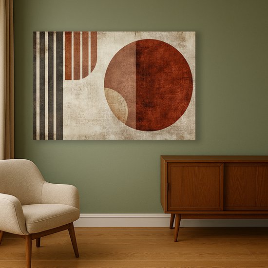 Cirkel wanddecoratie – acrylglas – wandkunst plexiglas – 75x50 cm