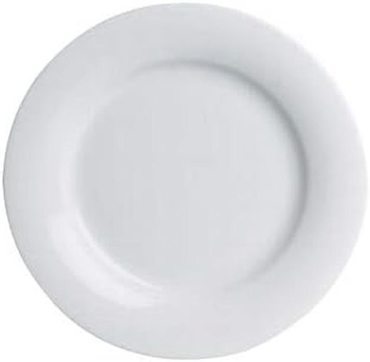 Tavola ontbijtbord van porselein, wit, diameter 22 cm, hoogte 2 cm, 1 stuk
