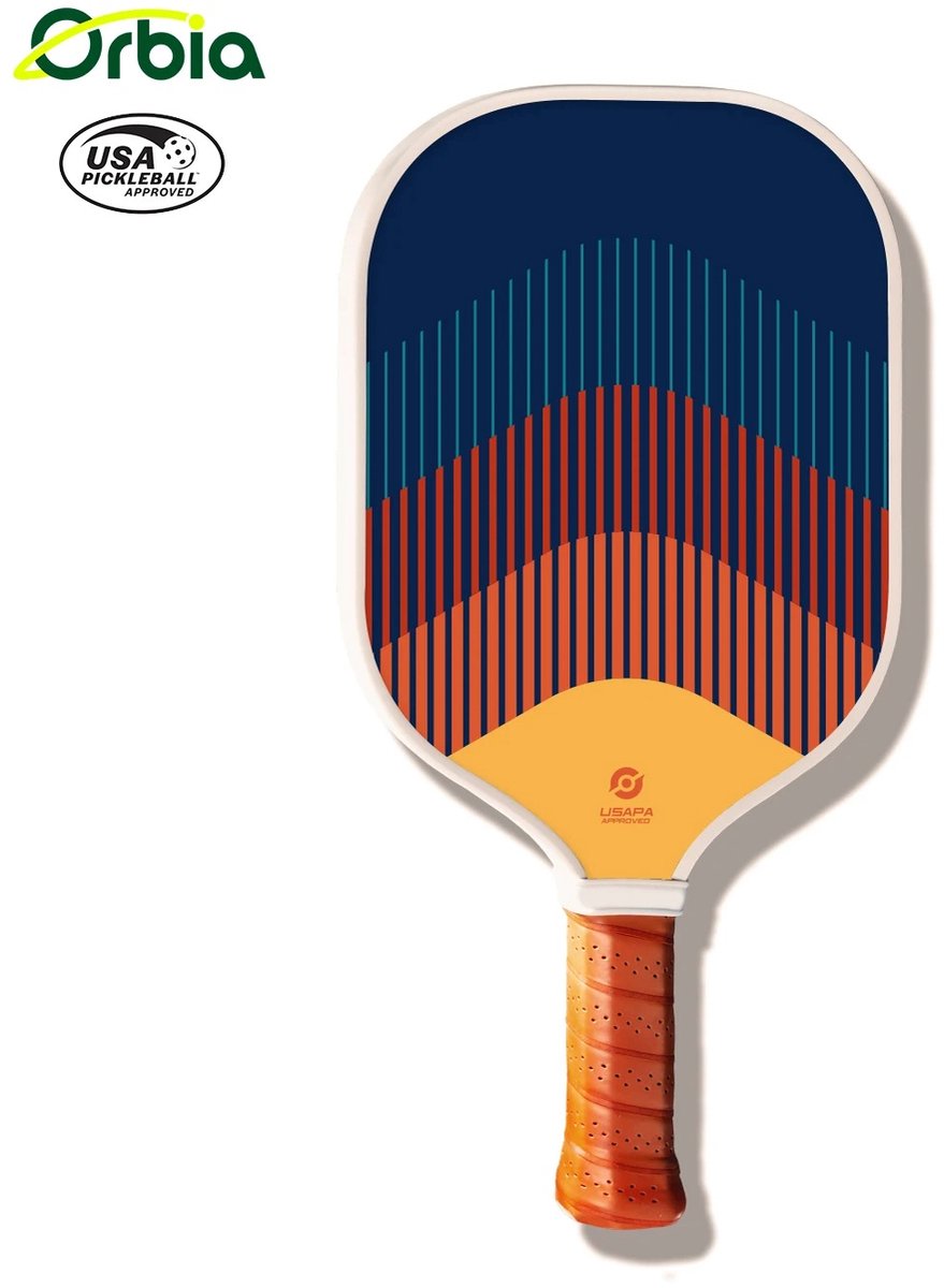 Orbia Pickleball Racket - Pickleball Paddle - Voldoet aan USA Pickleball richtlijnen - Retro Multikleur