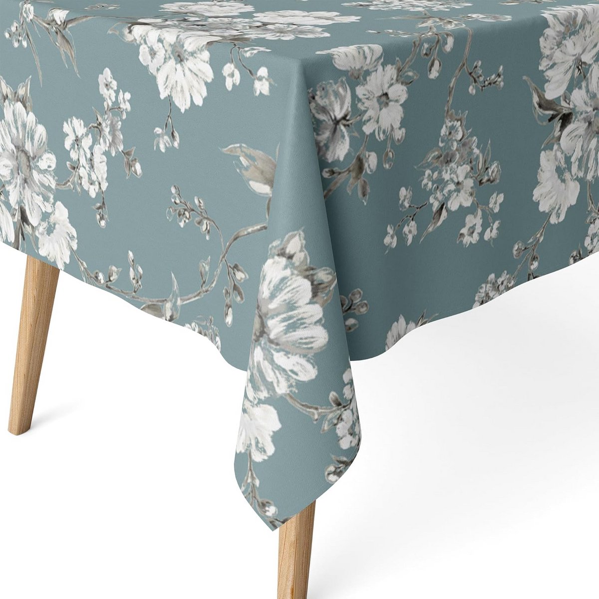 Rond tafelkleed grijs 140 cm - Vlekafstotend en waterdicht