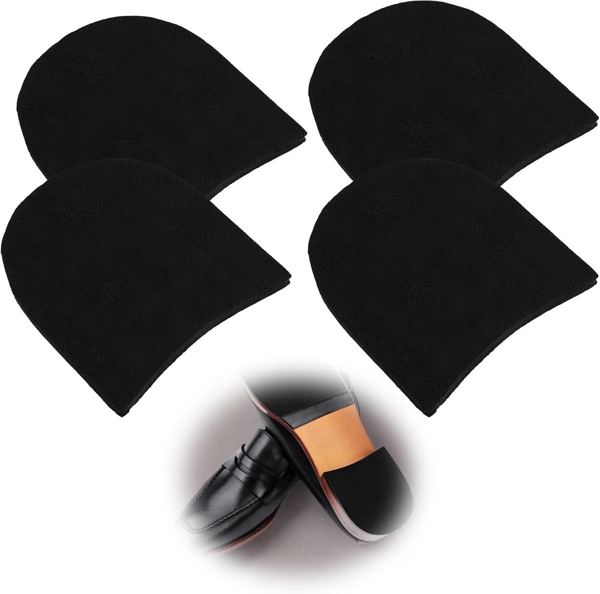 4x Schoenonderdelen Zelfklevende Antislip Hakken Reparatie Rubber - Universele Zoolvervanging