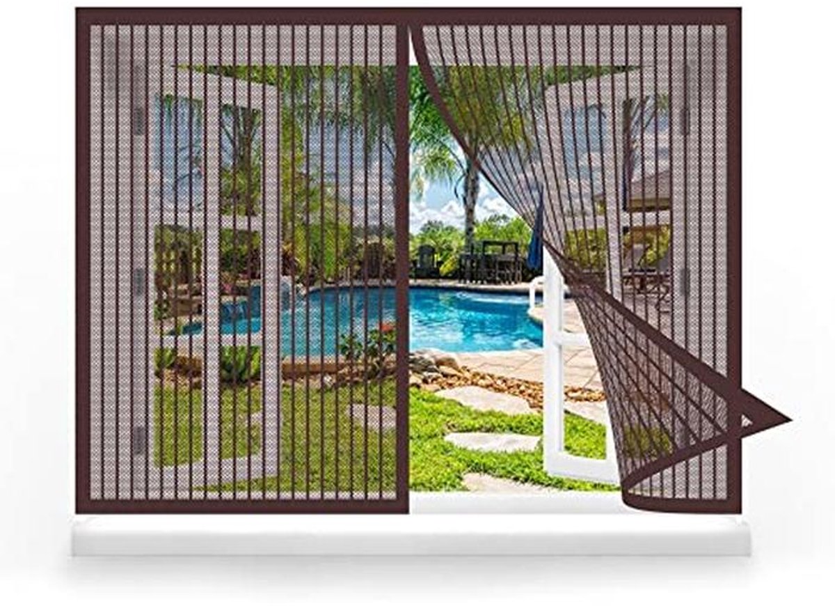 Magnetische Horren voor Raam - 160 x 85 cm Heavyduty Insectenbescherming voor Openslaande 