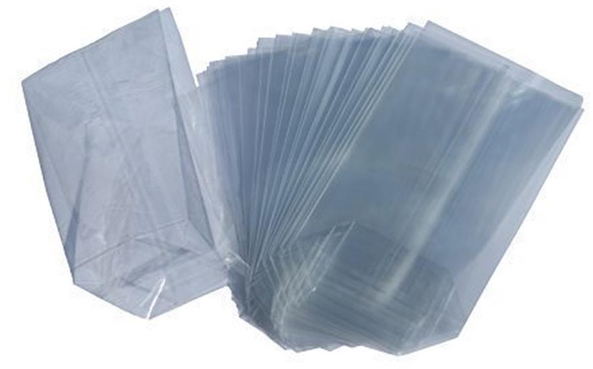 100 Kruisbodemzakken van Polypropyleen - 75 x 130 mm