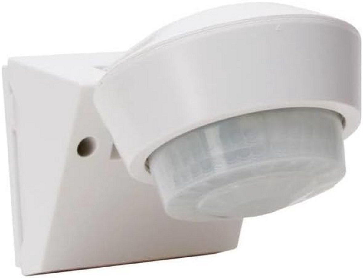 Infrarood Bewegingsmelder Opbouw Buiten Binnen IP55 Wit 240 Graden 16 Meter Bereik