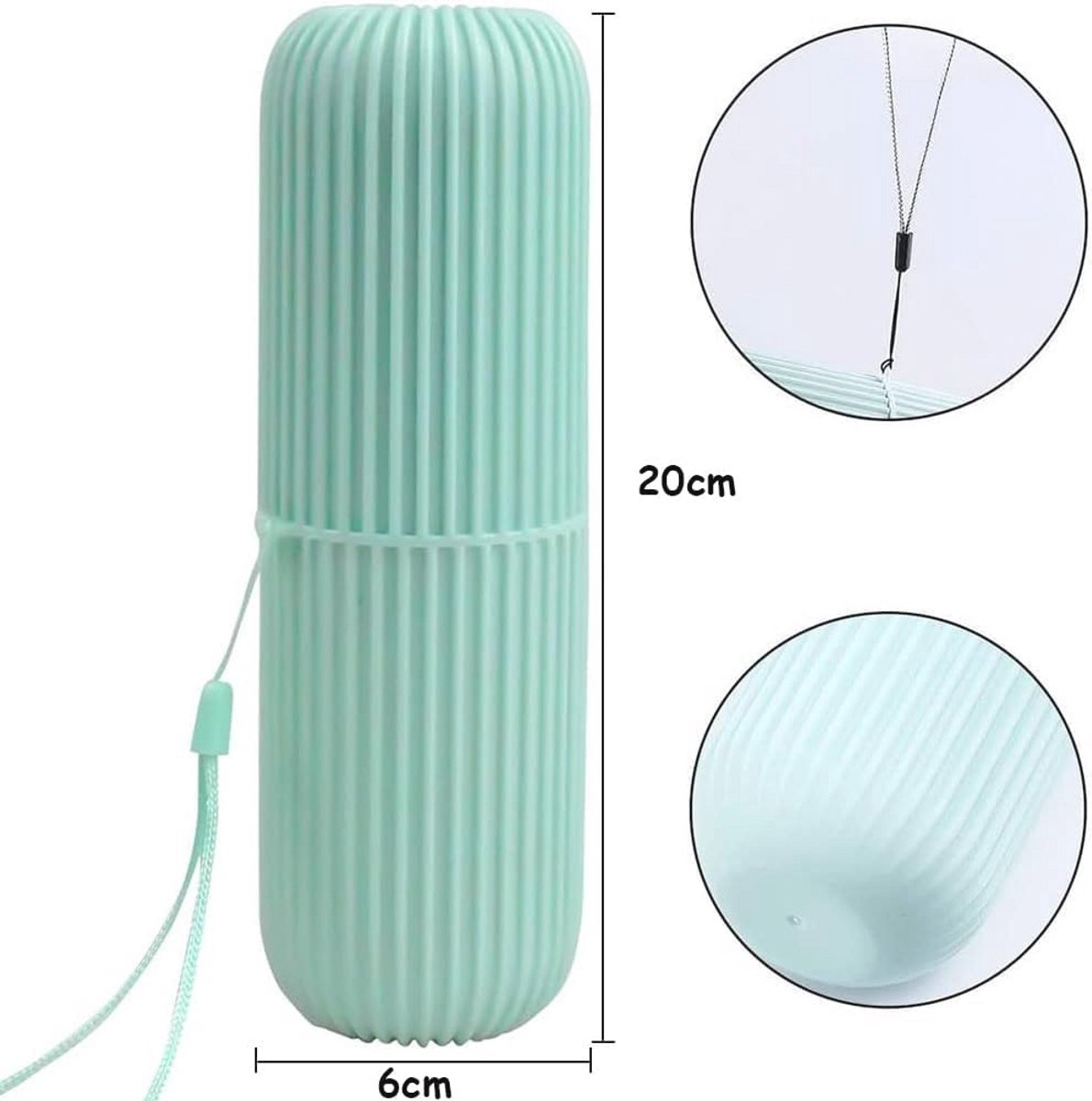 Reis Tandenborstelhoes - Set van 4 Draagbare Tandenborstel Cases voor Reizen - Multifunctionele Opberghoes met Hangend Touw
