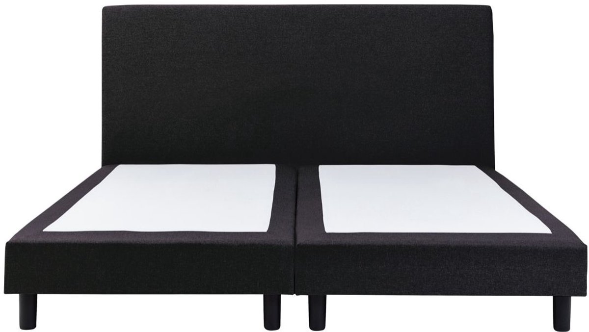 Boxspring SleepEase - 180x220 Zonder matras - Zwart Glad - Golden Matrassen Zeeland