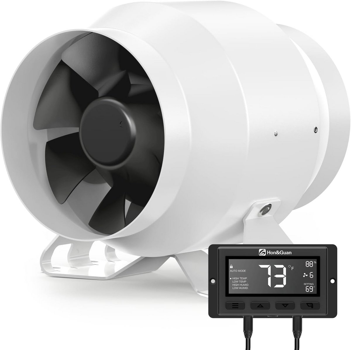 100 mm Buisventilator met Intelligente Regulator en Energiezuinige EC Motor voor Groei Ten