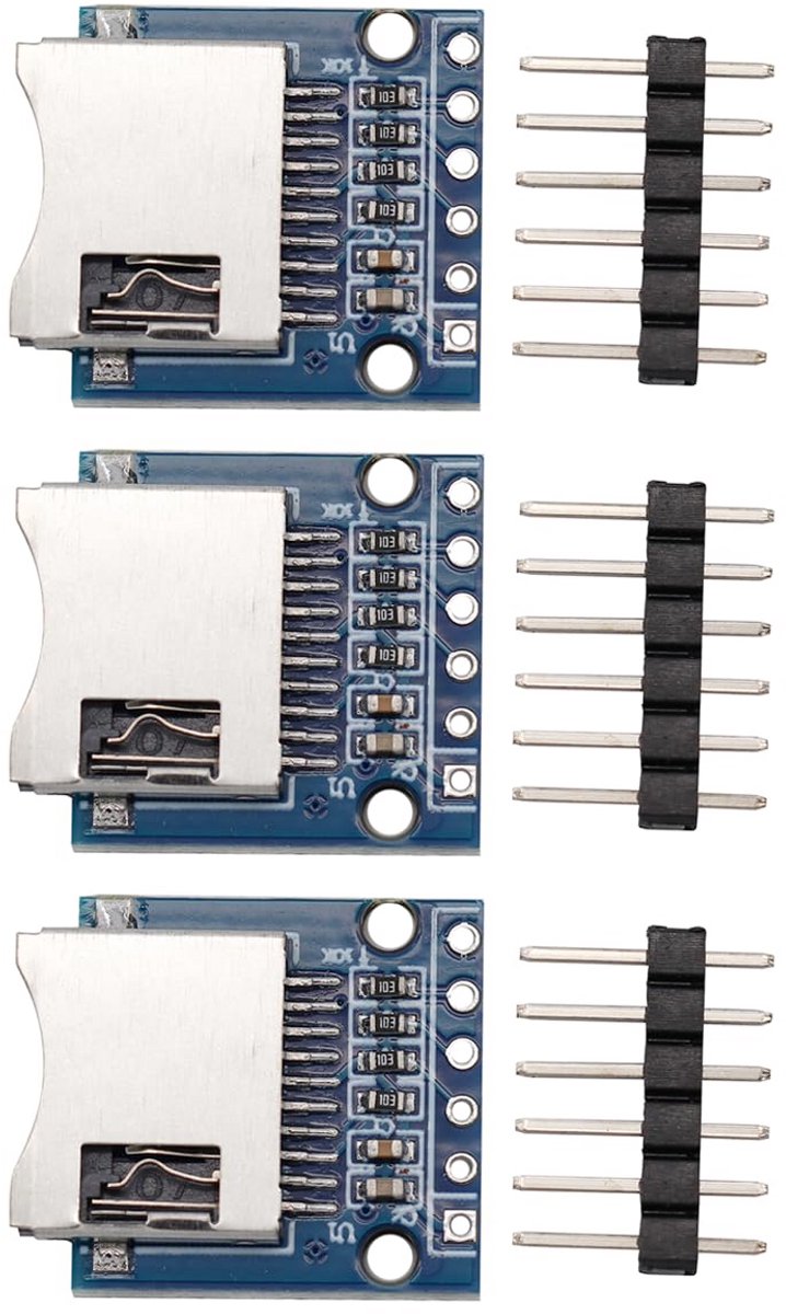 Mini SD Kaartmodule voor Elektronica - Micro SD Geheugenuitbreiding - 3 Stuks