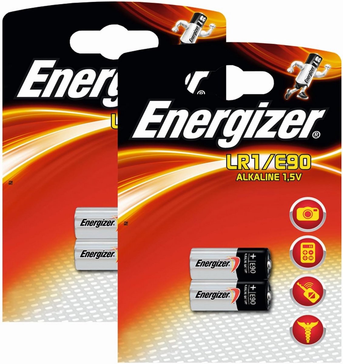 Speciale alkaline manganese batterij E90 1.5 volt (4 stuks)