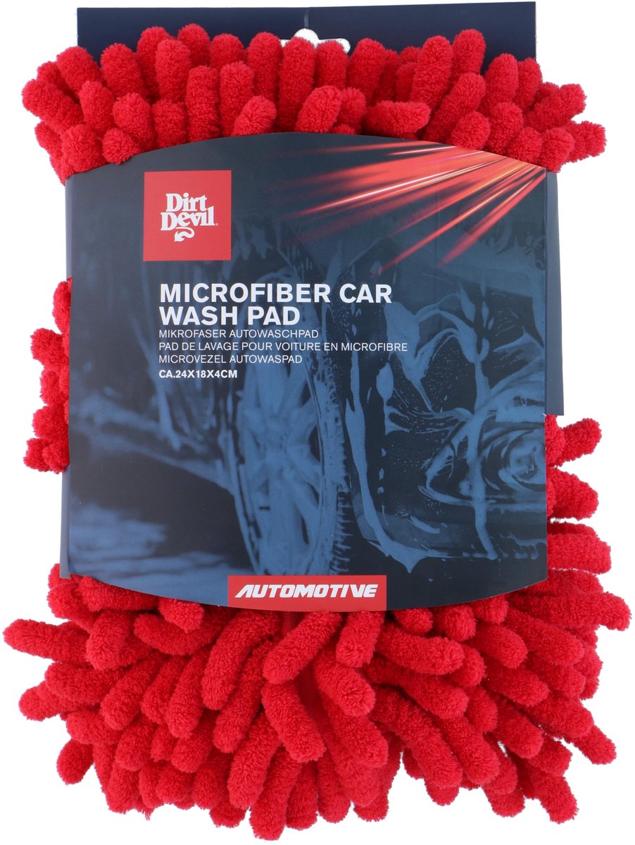 Dirt Devil - Auto wash pad - Schoonmaakspons - Auto - Rood