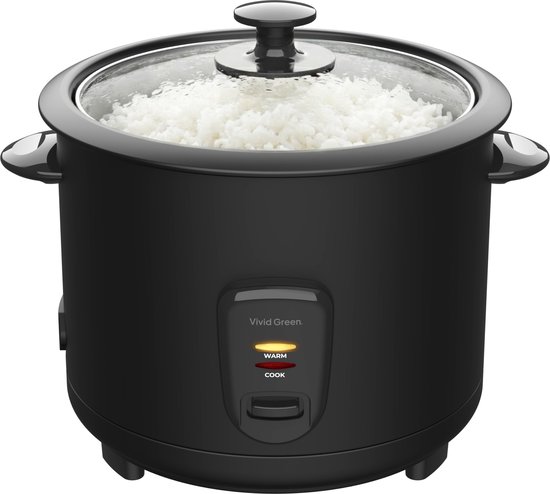 Rijstkoker 1.5L met Warmhoudfunctie - Zwart