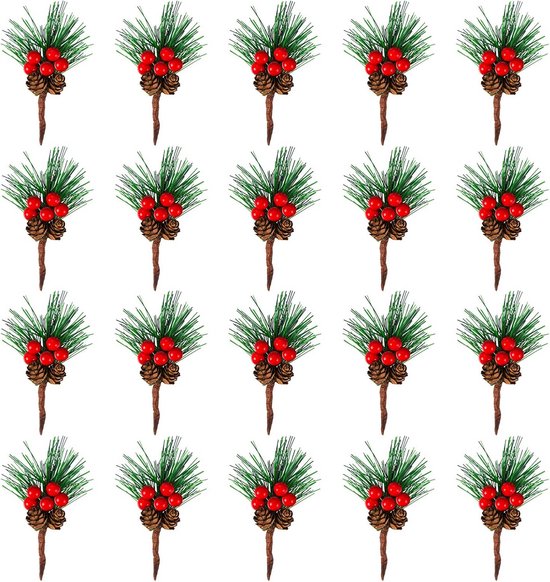 Kerstkaart met kersttakken twee foto's grijs donker groen zwart