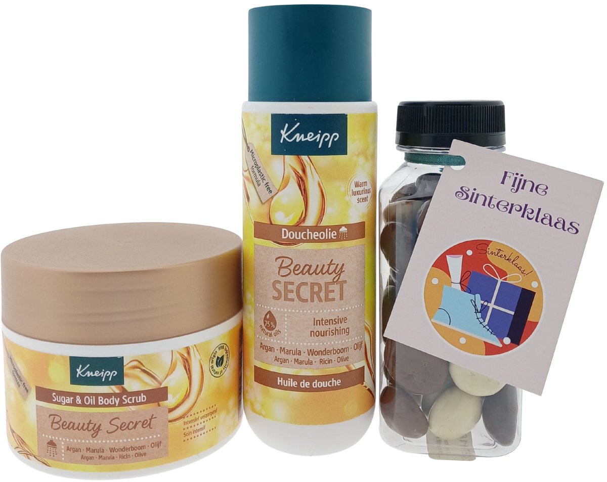 Kneipp Sinterklaas Cadeauset – 3-delig – Doucheolie + Scrub + Kruidnoten – Cadeau voor haar