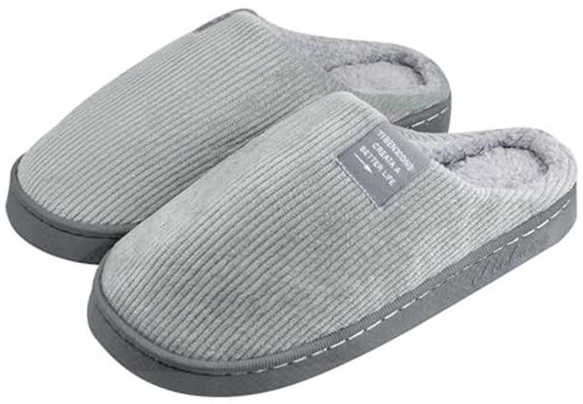 Vrouwen Mannen Pluche Zachte Slippers Winter Warm Slip Op Huis Schoenen Antislip Indoor Outdoor