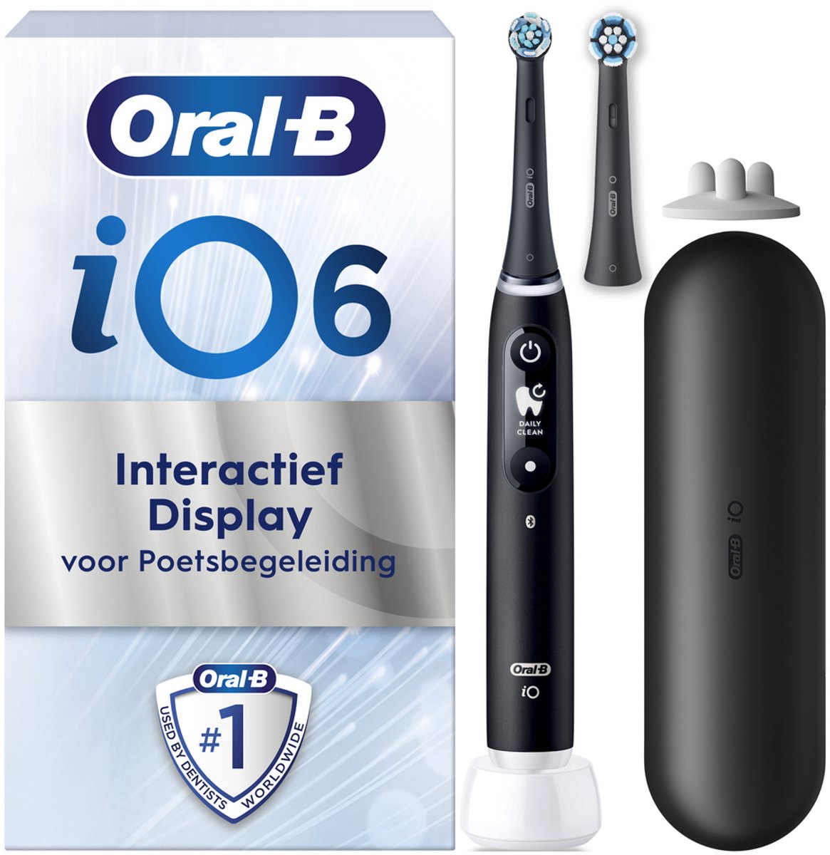 Oral-B iO 6 Volwassene Vibrerende tandenborstel Zwart