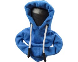 Mj Joys® - Versnellingspook Hoodie - Universele Pook Cover Met Capuchon - Hoodie Pook Hoes - Versnellingspook Beschermer - Autopook Cover - Pookknop - Blauw