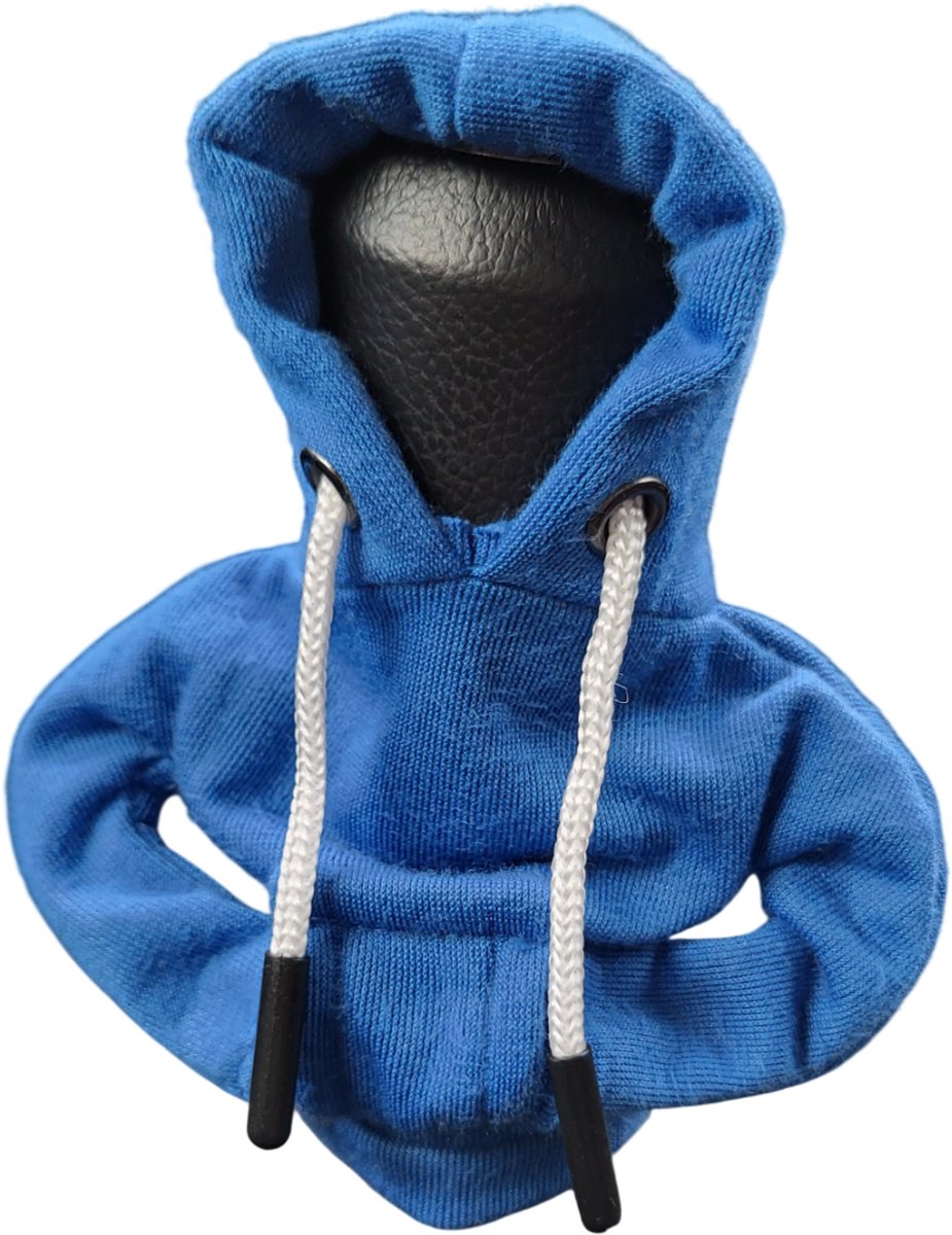 Mj Joys® - Versnellingspook Hoodie - Universele Pook Cover Met Capuchon - Hoodie Pook Hoes - Versnellingspook Beschermer - Autopook Cover - Pookknop - Blauw