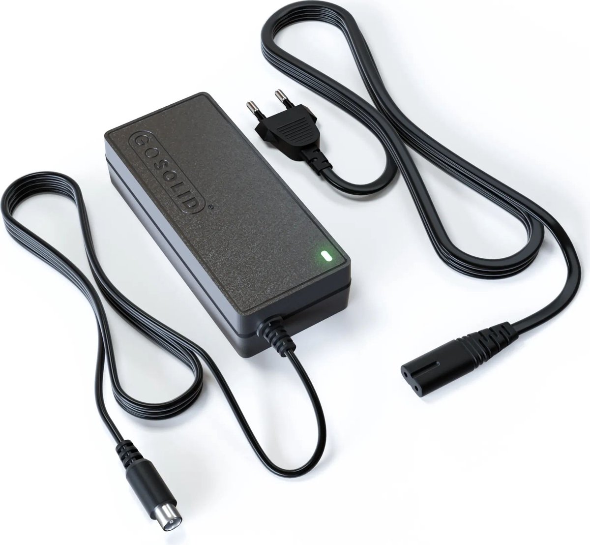 GO SOLID! ® Adapter geschikt voor Segway Ninebot ES1/ES2/ES4 Elektrische Step - 42V 2A – foto 2
