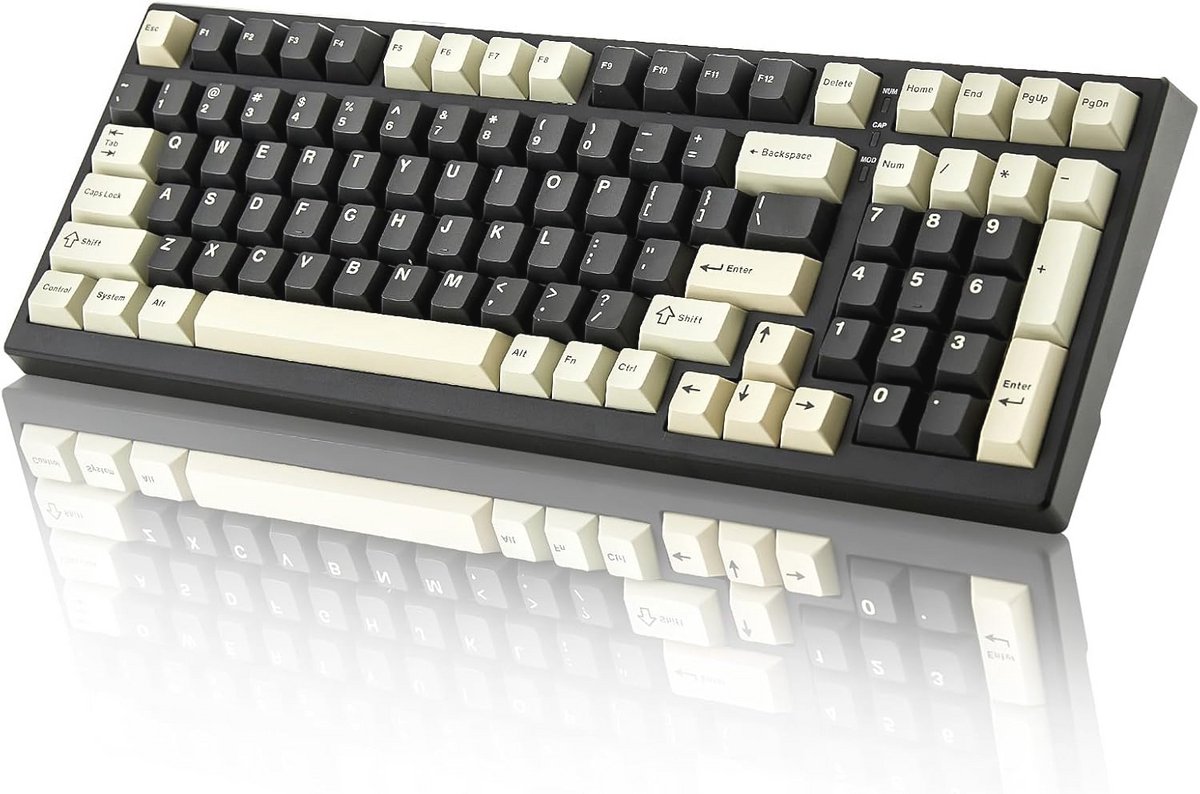 Mechanisch Toetsenbord 99 Toetsen Draadloos met RGB LED Achtergrondverlichting
