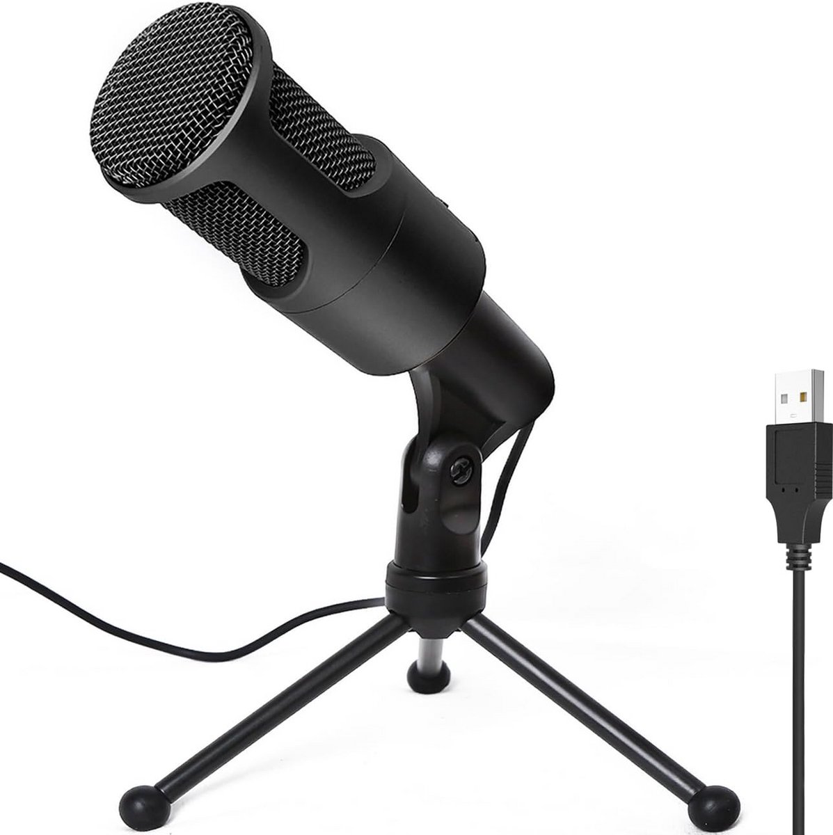 USB Condensator Microfoon voor Streaming en Gaming - Met Opvouwbaar Statief