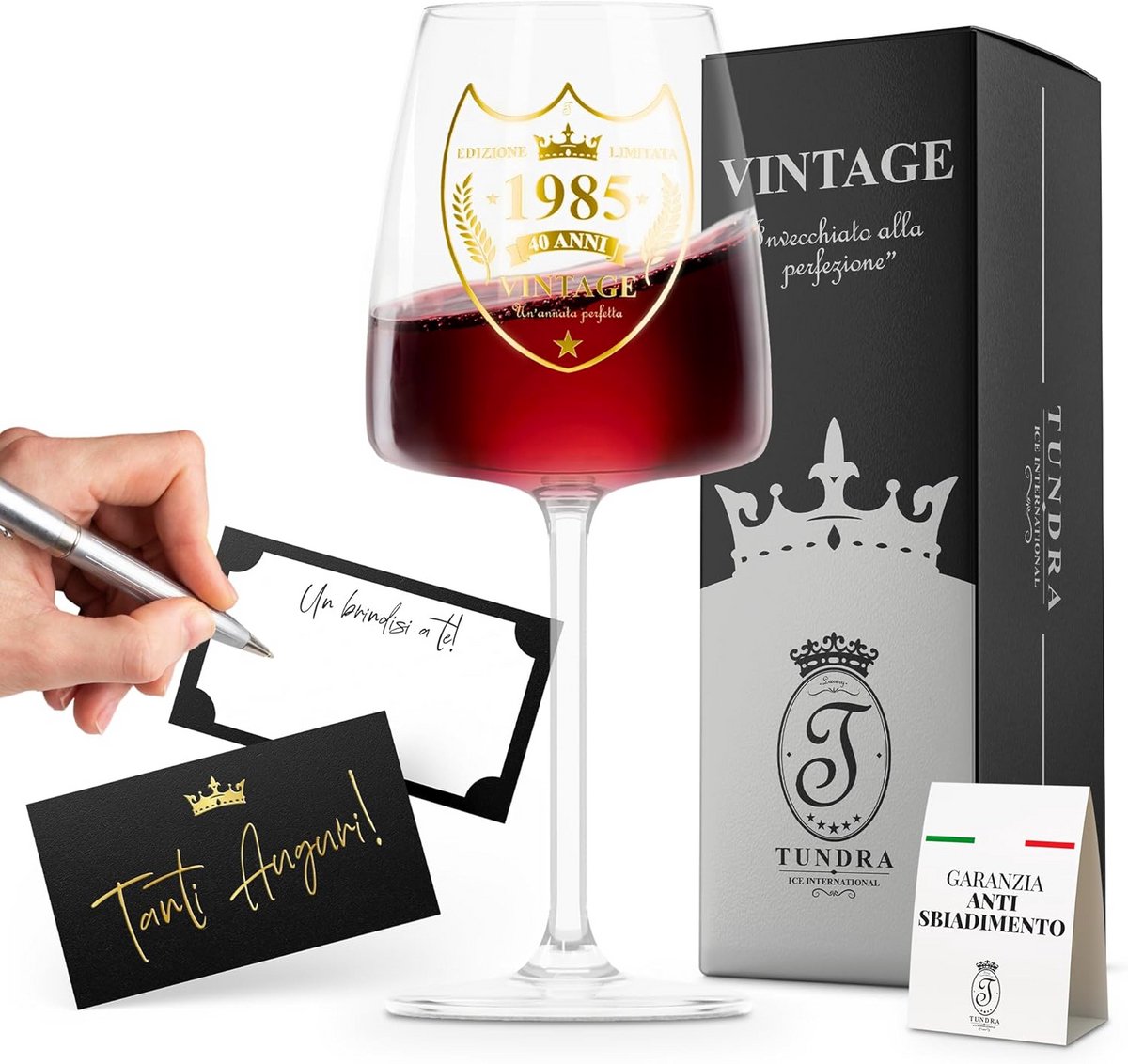 Gepersonaliseerd Glazen Bierglas voor 50ste Verjaardag - 450ml met Luxe Gouden Effect