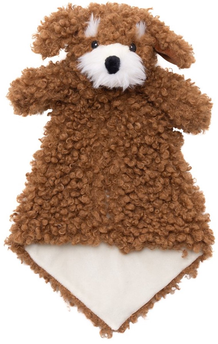 Cubbies knuffeldoekje Cockapoo Dreuzel Buggle Luvie Collection – hond bruin/creme