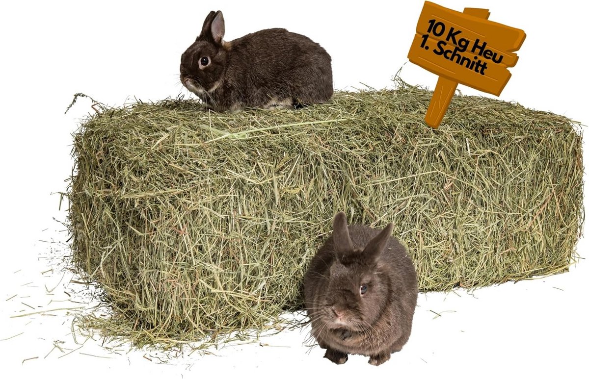 Hooi 10 kg voor konijnen en cavia's - Vers en onbehandeld 1e gesneden natuurvoedsel