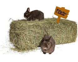 Hooi 10 kg voor konijnen en cavia's - Vers en onbehandeld 1e gesneden natuurvoedsel