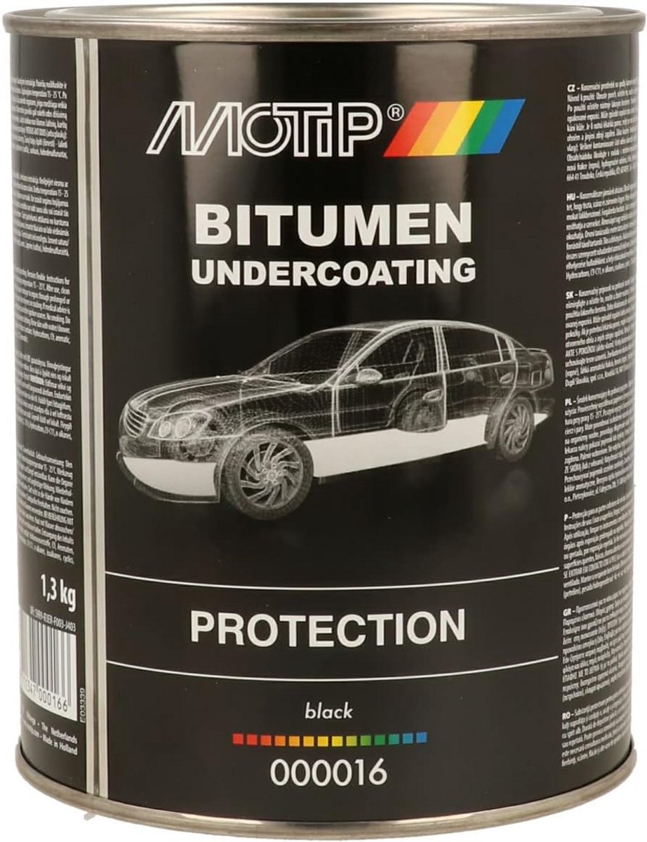 Bodembescherming Bitumen Zwart 1,3 kg voor Auto