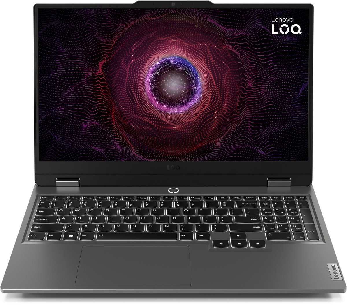 Lenovo LOQ 15ARP9 AMD Ryzen™ 5 7235HS Laptop 39,6 cm (15.6") Full HD 16 GB DDR5-SDRAM 512 GB SSD NVIDIA GeForce RTX 4050 Wi-Fi 6 (802.11ax) Engels Grijs