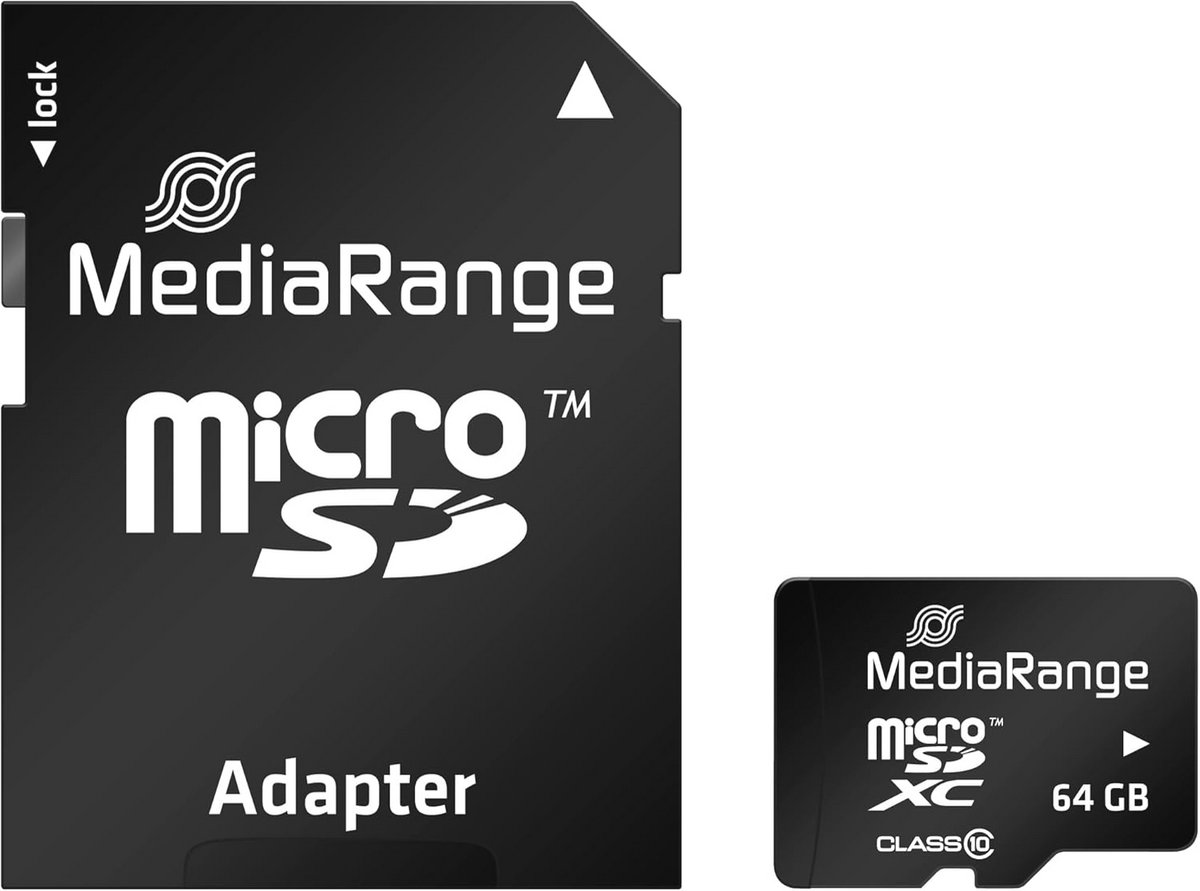 64GB microSDXC Geheugenkaart met SD-Adapter voor Digitale Apparaten