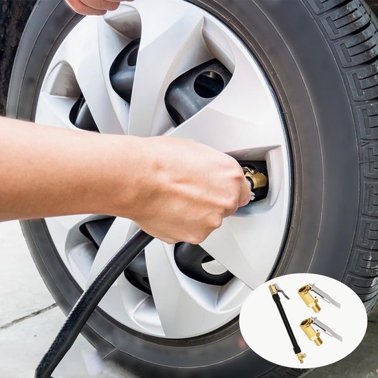 Ventielverlenging 30 cm voor Auto en Fiets - Bandenpompslang en Adapter voor Compressor — afbeelding 4