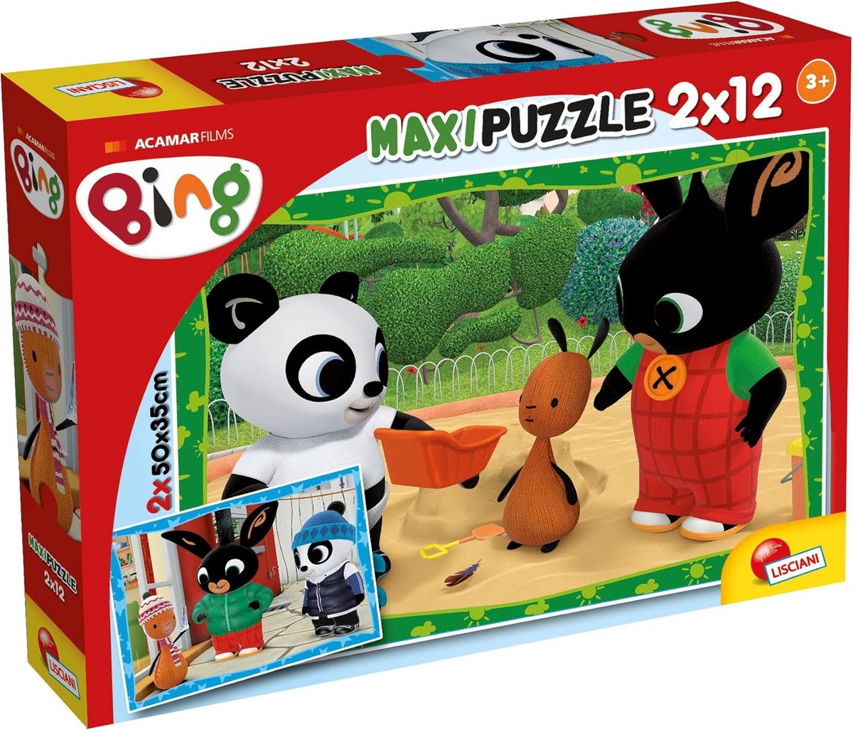 Supermaxi 12+12 puzzel voor kinderen - Bing en zijn vrienden