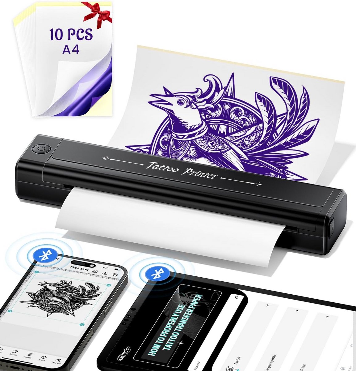 Draadloze Tattoo Printer voor Thuisgebruik
