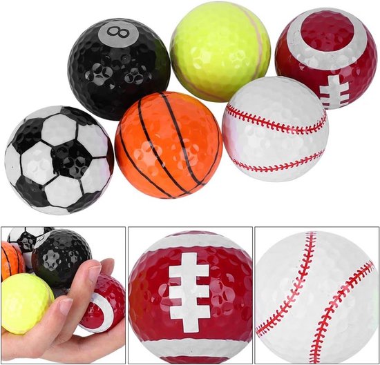 6 Stuks Golfballen voor Training en Wedstrijden - Perfecte Golfaccessoires — afbeelding 5