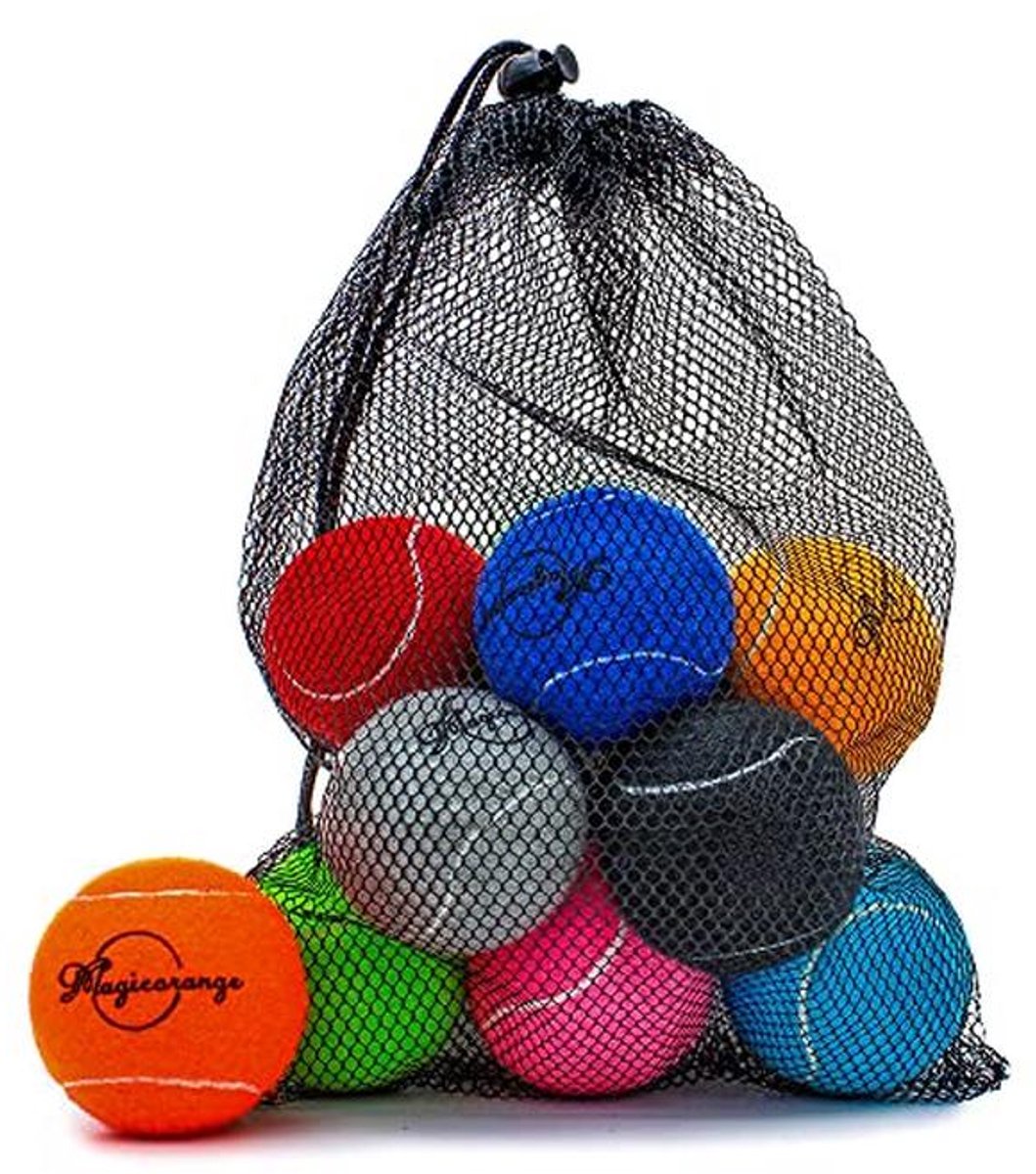 Geavanceerde Tennisballen voor Training - 12 stuks met Gaaszak, Perfect voor Beginners