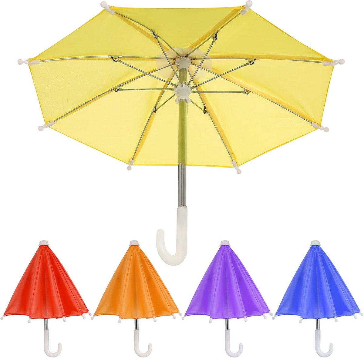 Mini-paraplu set van 5 stuks voor poppenhuis en decoratie