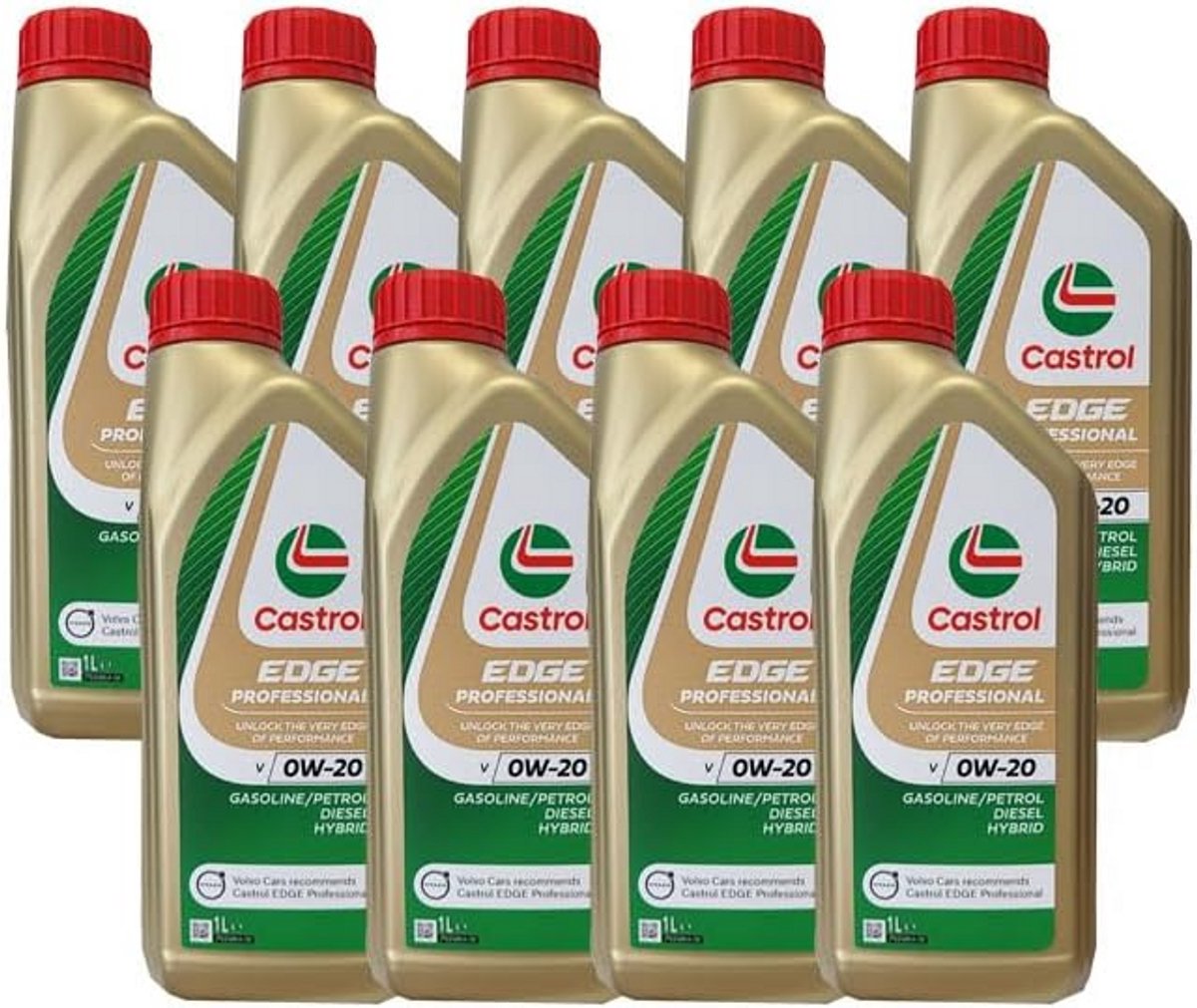 Motorolie 0W-20 Volledig Synthetisch voor Hybride Voertuigen - 9x1 Liter