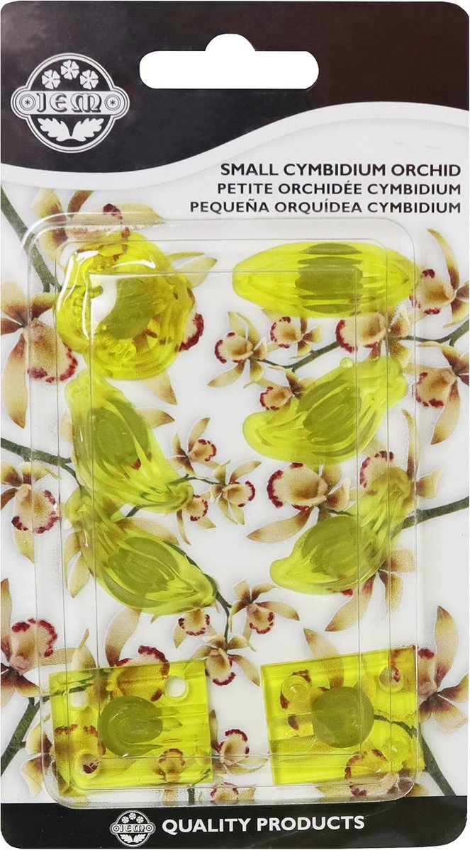 Set van 8 Uitsteekvormen voor Kleine Orchideeën (Cymbidium) - Kunststof Bloemvormen