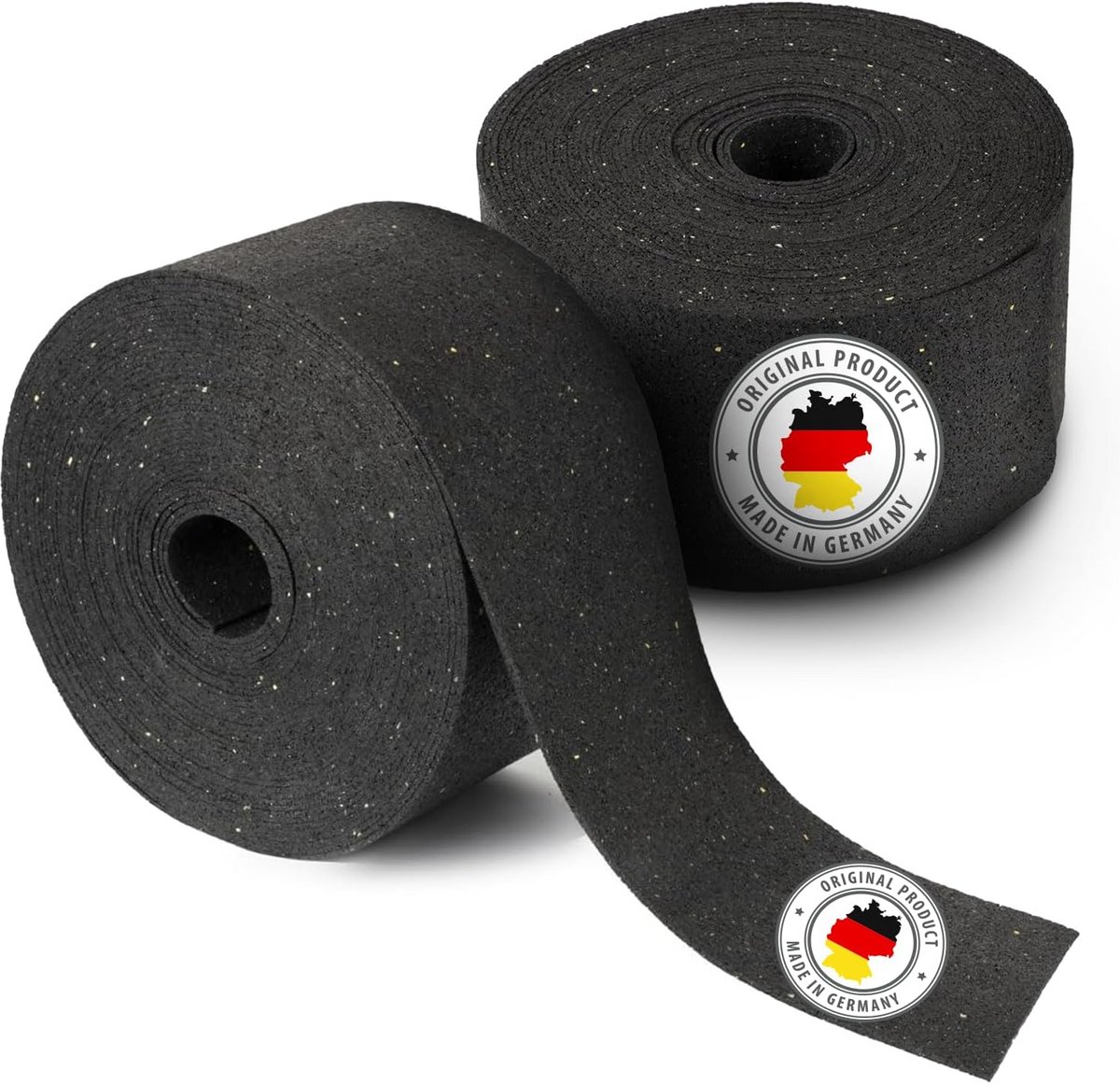 Rubber Tegels op Rol voor Geluiddemping en Bouwbescherming - 2000 x 80 x 5 mm