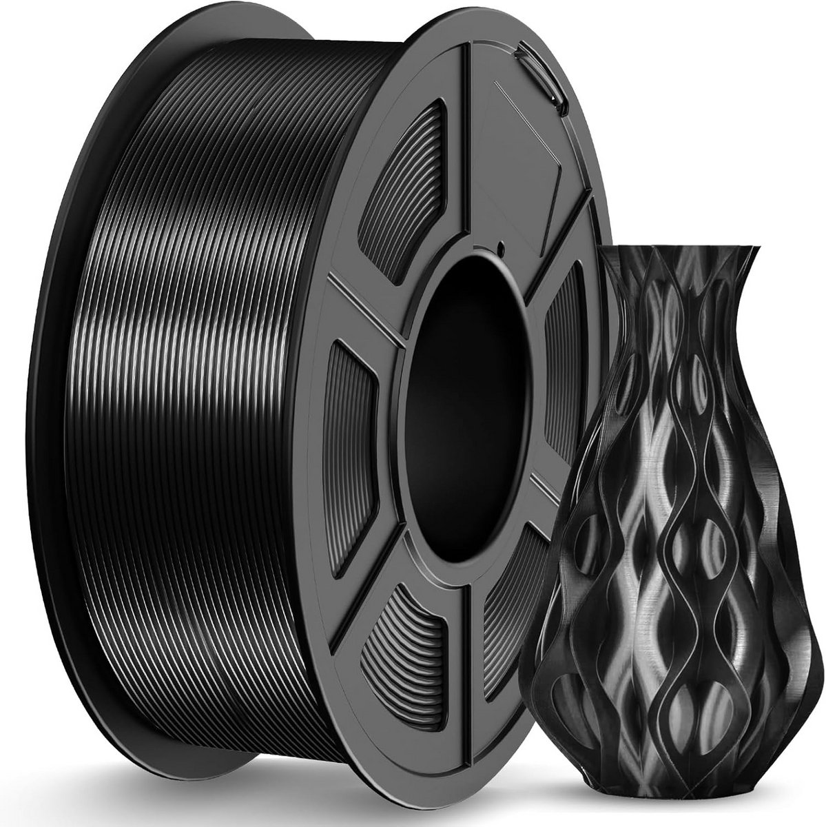 1.75mm Shiny Silk PLA Filament - 1.1kg Spool, Neatly Wrapped, Suitable for 3D Printers, Durable and Biodegradable