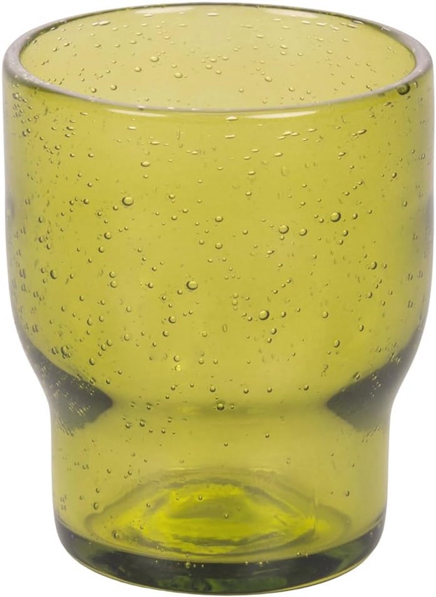 Set van 6 Handgemaakte Waterglazen 325 ml - Unieke Glaspasta met Bubble Effect