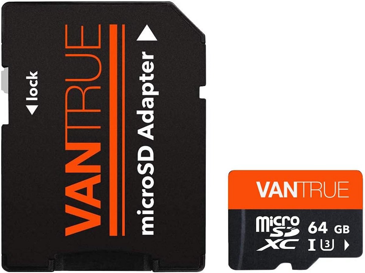 64 GB microSDXC Geheugenkaart UHS-I U3 4K - Ideaal voor Dashcams, Smartphones en Tablets