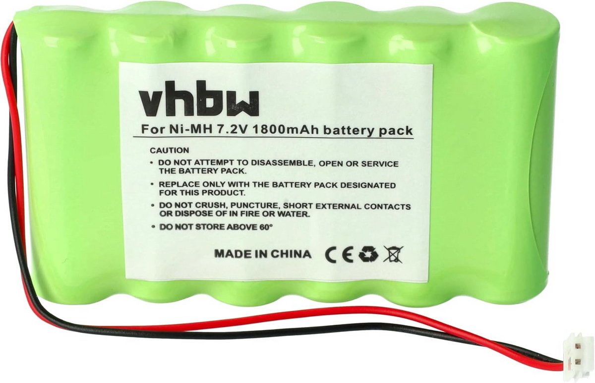 NiMH Accu 7.2V 1800mAh Vervangend voor Spierstimulator Batterij (Compex Modellen)