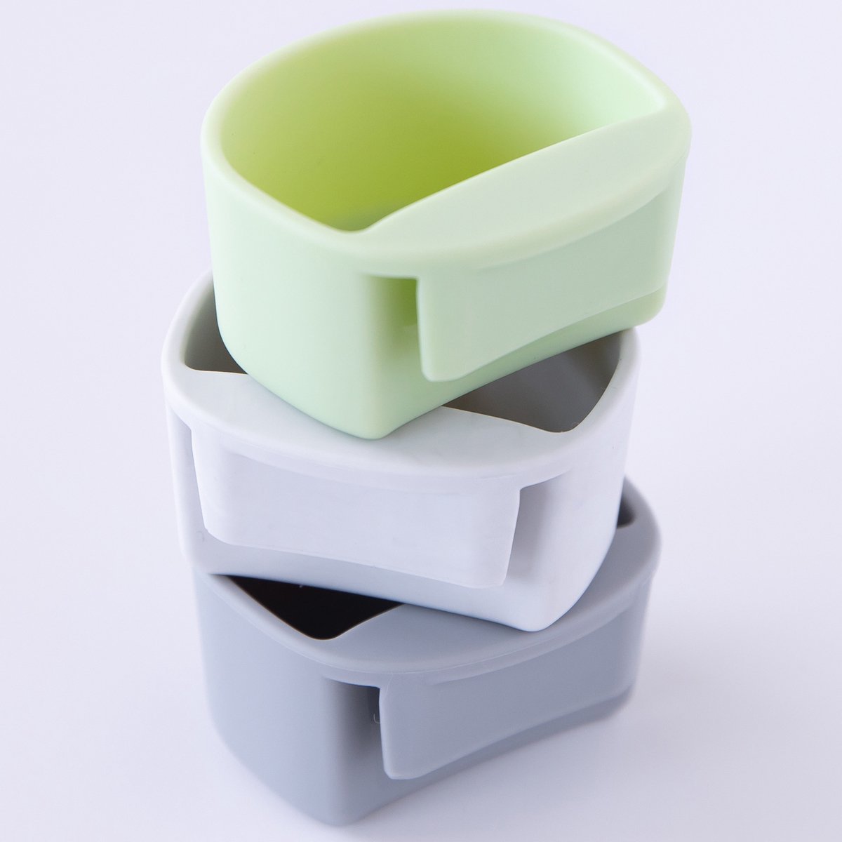 Bumkins - Little Dippers | Siliconen Dipbakjes voor aan de Rand van een Bord of Kom (3 stuks) - Taffy
